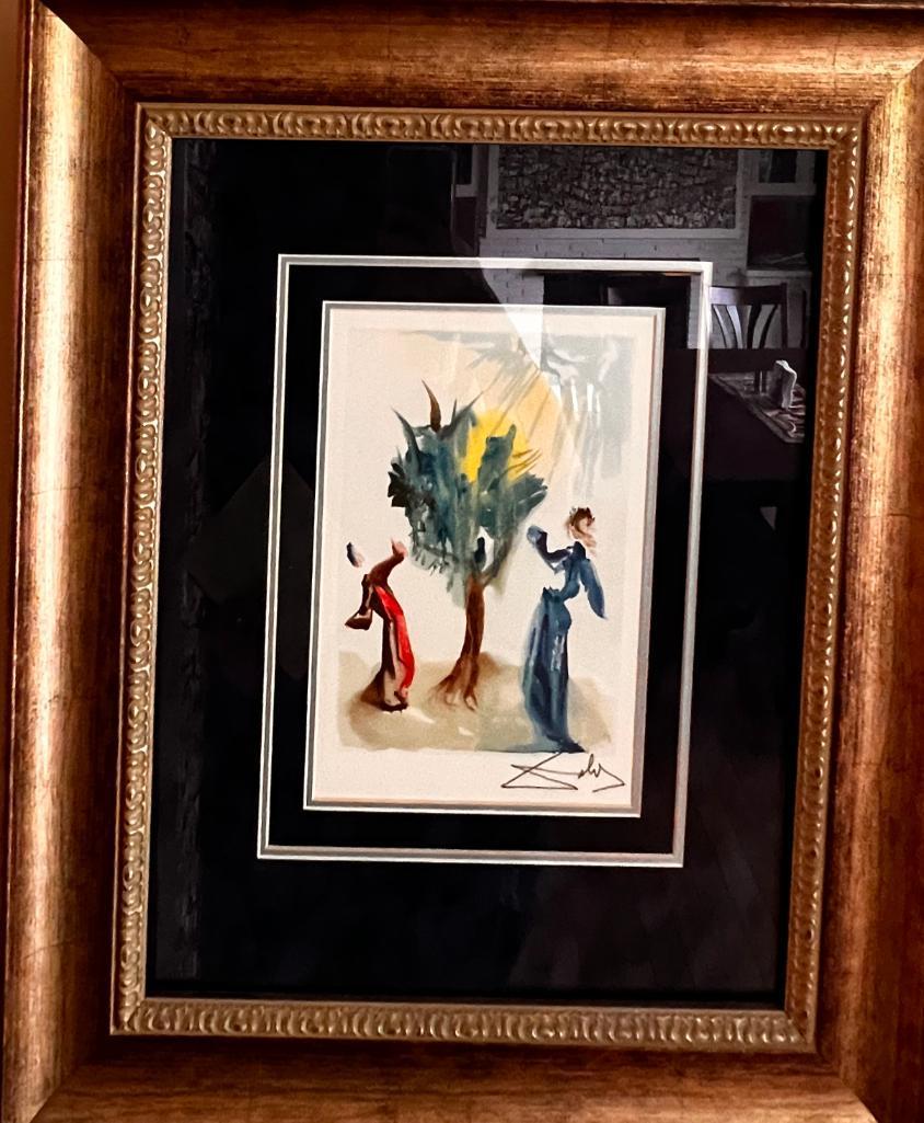 Salvador Dali Signed Lithograph "L'Arbre du chatiment" from Dali's Divine Comedy - Purgatory 24