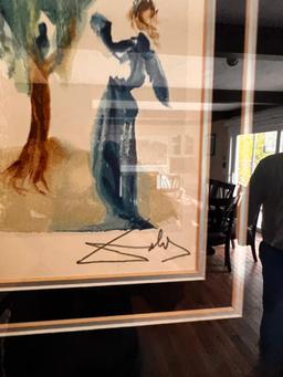 Salvador Dali Signed Lithograph "L'Arbre du chatiment" from Dali's Divine Comedy - Purgatory 24