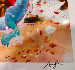 RARE Original Signed Disney Illustration - Raya and the Last Dragon - Print Signed by Xiao Qing Chen