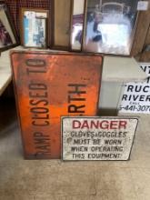 (2) Wooden Trucking Yard Signs