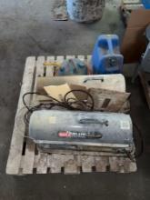 Pallet of (2) Heaters and (2) gas cans