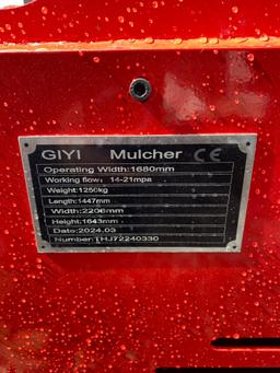 New GIYI Co Extreme Mulcher Hydraulic Skidloader Attachment
