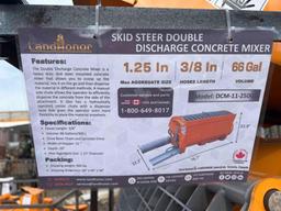 LandHonor Skid Steer Double Discharge Concrete Mixer