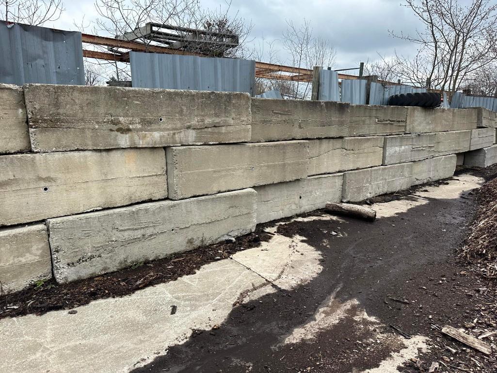 (10) Concrete Retaining Blocks (located off-site, please read description)