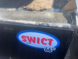 NEW Swict Skid Steer Bucket 66"