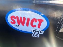 NEW Swict Skid Steer Bucket 72"