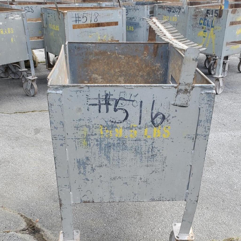 (5) Steel Carts - Slots w/ side door (located off-site, please read description)