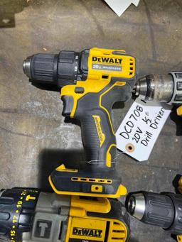 (4) 20v Cordless Dewalt Drill/Drivers.