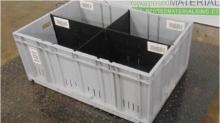 Pallet of (28) Plastic Bins w/ Removable Dividers (located off-site, please read description)