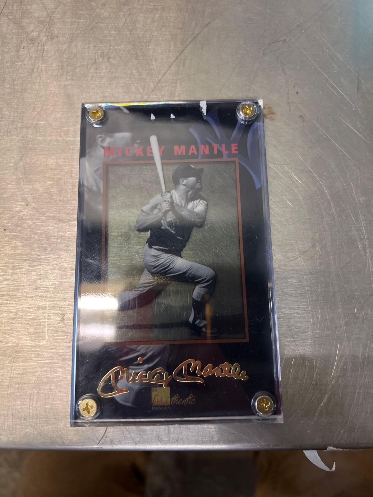 Mickey Mantle Transparent Card