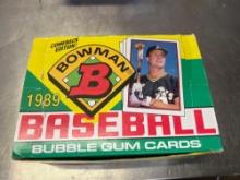 Box of 1989 Bowman Bubble Gum Baseball Cards