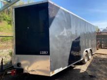 2016 Forest River Co 20ft Tandem Enclosed Box Trailer (located offsite-please read full description)