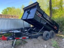 12 ft Tandem Dual Cylinder Dump Trailer (located offsite-please read full description)