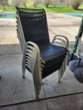 (8) Used Poolside/Patio Chairs (located off-site, please read description)