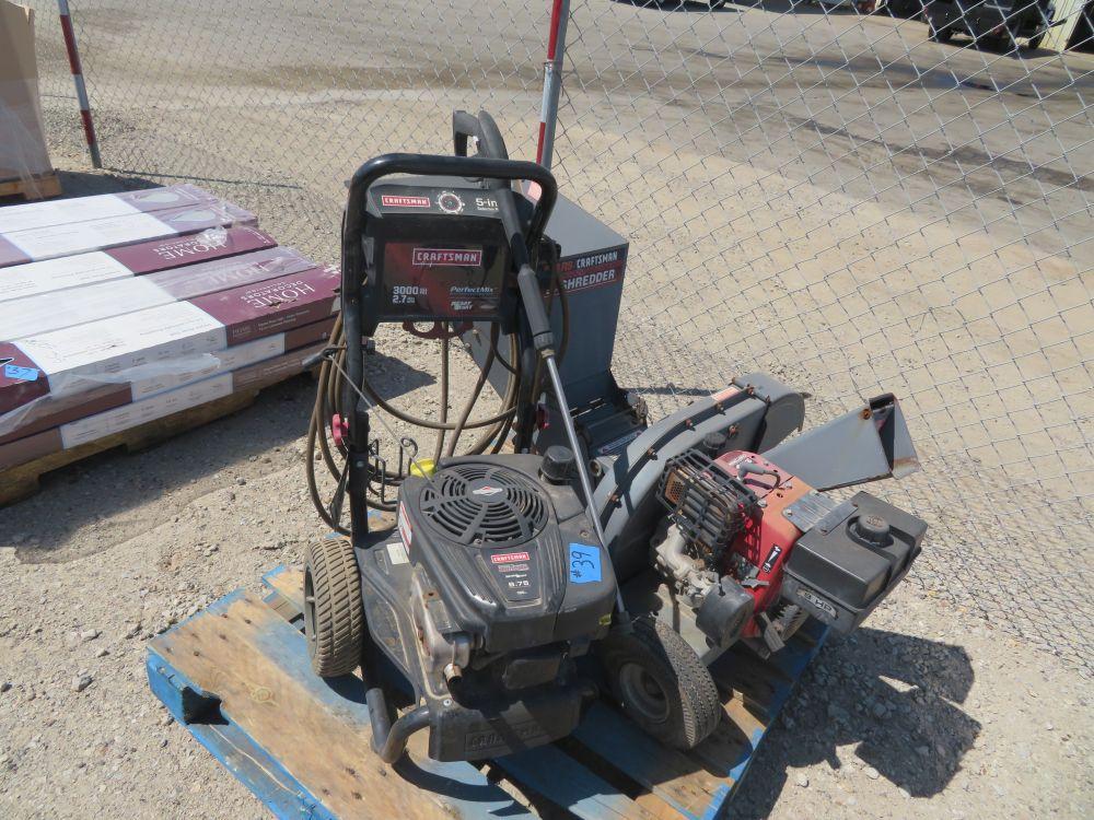 Craftsman 9HP Shredder,Craftsman Pressure Washer