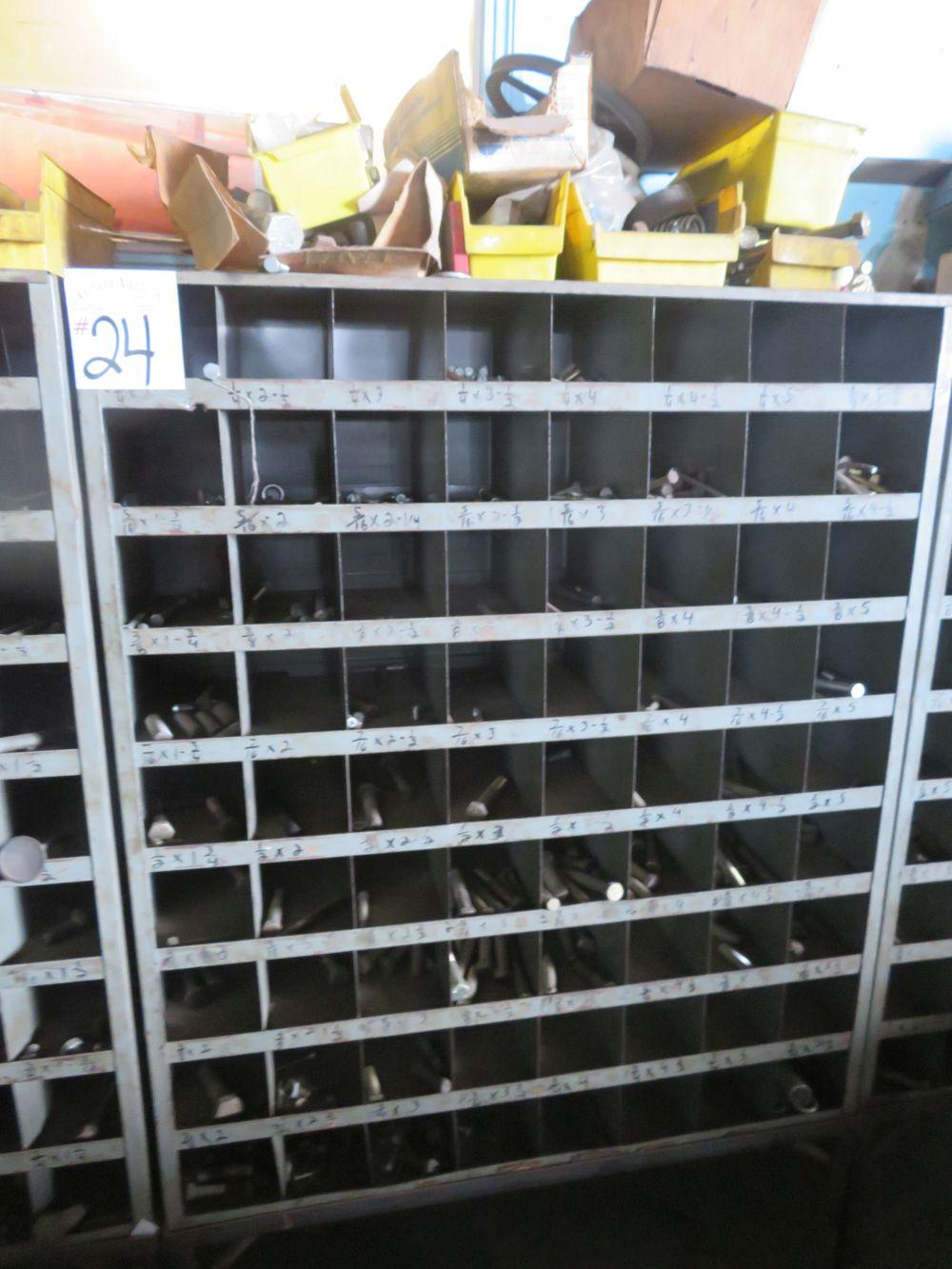 1 section bolt cabinet w contents