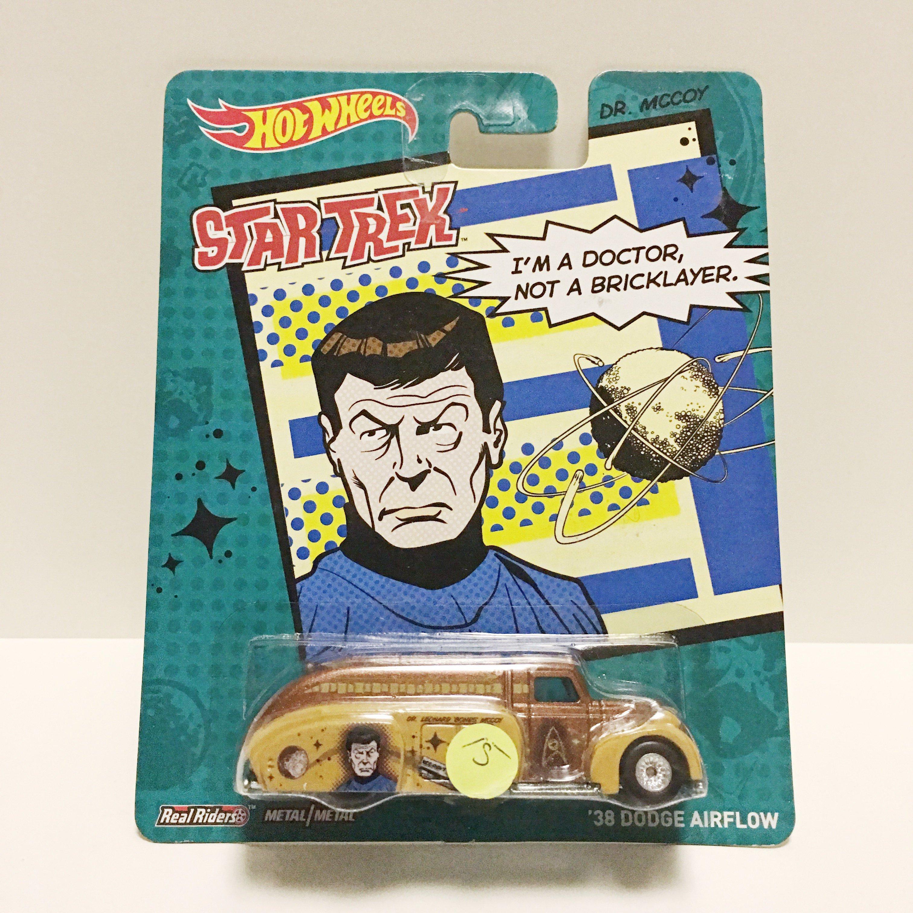 Hot Wheels Pop Culture Star Trek Dr. McCoy '38 Dodge Airflow Real Riders Metal/Metal