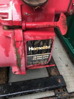 Homelite 3In. Trash Pump w/Honda Motor;