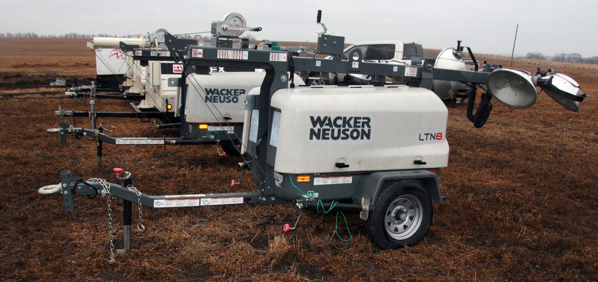 Wacker Neuson LTN8 Dsl. Port. Generator Flood Lite Unit