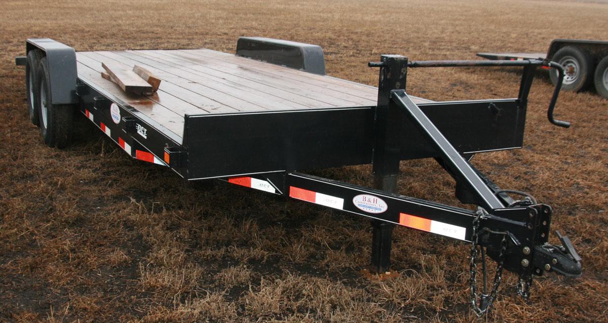 2015 DCT 7Ft. x20Ft. Flatbed Trailer w/Ramps - Tandem Axle