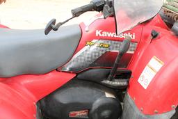 Kawasaki 300 4-Wheeler, 1220 act. Miles, 4X4