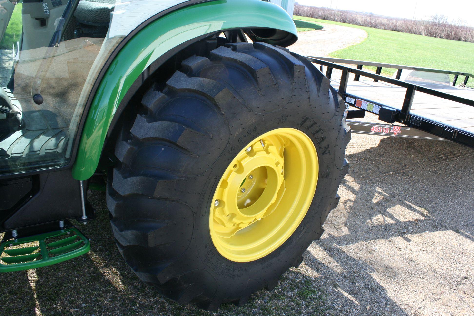 JD 4044R Tractor with H180 loader, Cab, A/C Heat, Diesel, 90.9 HRS.