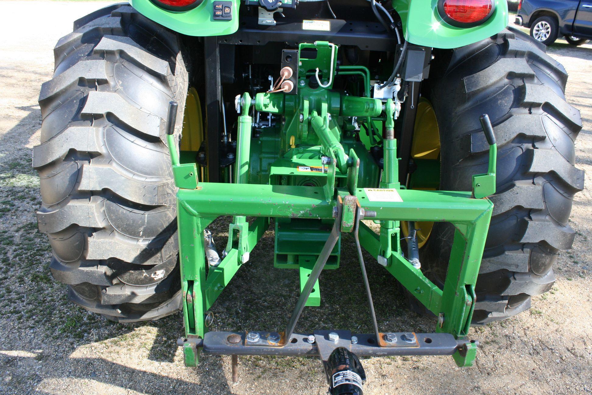 JD 4044R Tractor with H180 loader, Cab, A/C Heat, Diesel, 90.9 HRS.