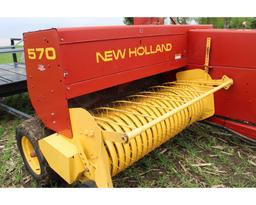 NH 570 Small Square Baler – Very Nice!;