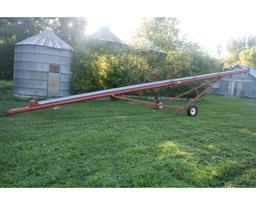 Feterl 8”x60’ Auger w/Side PTO & Mechanical Lift (red)