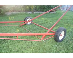 Feterl 8”x60’ Auger w/Side PTO & Mechanical Lift (red)