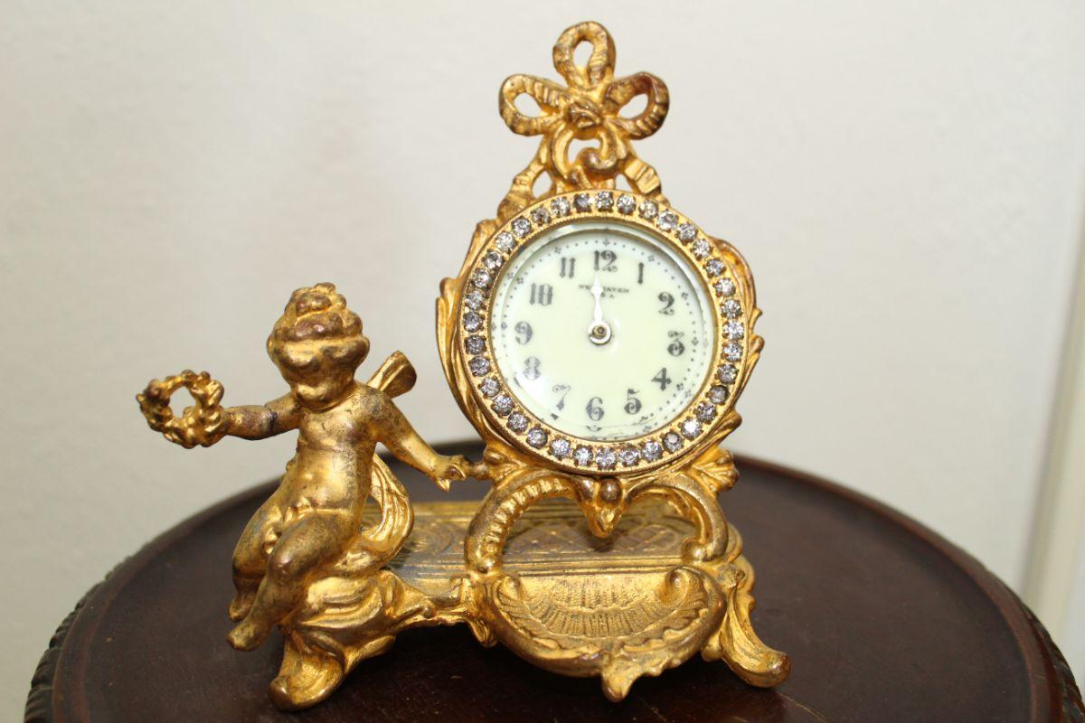 New Haven Gold Cast Clock