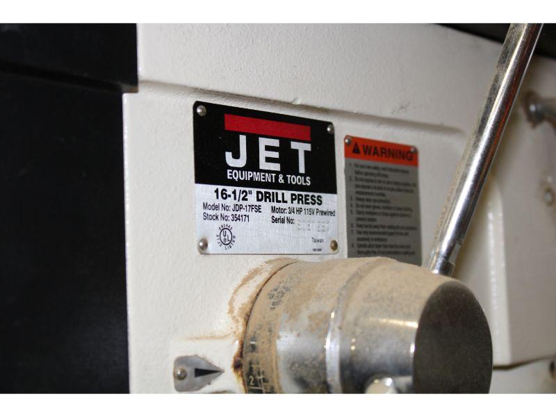 Jet Drill Press on Std. 16 – 1/2 In., 3/4HP, Mdl. JDP-17FSE; 