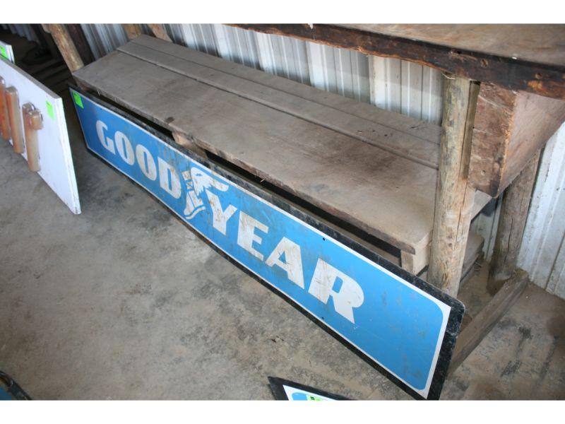 18”x8’ Goodyear Metal Signs – Sgl. Sided