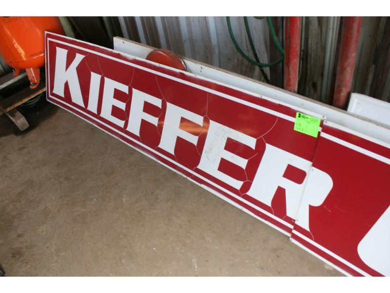 Kieffer Oil Red Sign (on bldg) - 2'x16'