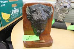 Bison Cow & Bull Bookends