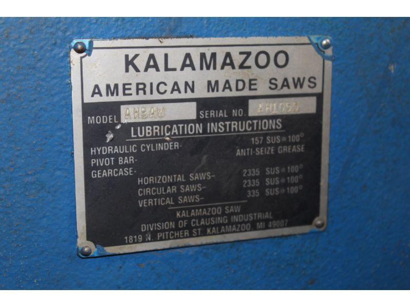 Kalamazoo #AH9AW Band saw w/ Bar Feed