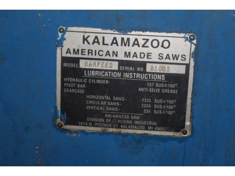 Kalamazoo #AH9AW Band saw w/ Bar Feed