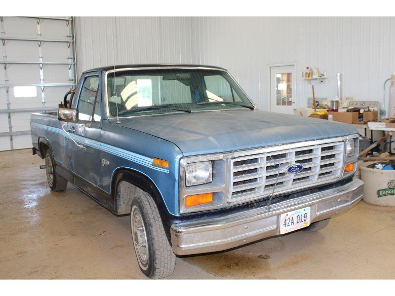 1984 Ford Explorer F-150 Pickup, Gas, 5.0L V-8 Engine, Blue, 77,705 Miles, VIN 1FTCF15F3EPB00736