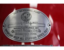Gilbert & Barker T176 Self Measuring Gas Pump w/Repro Mobil Gas Dome