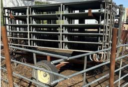 Calving Panel Cart w/ Approx. (30) 12' Panels