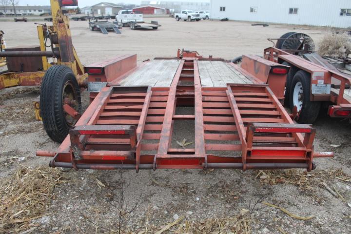 75 In. x 12 Ft. Ditch Witch Equip. Trailer w/ 4 1/2 Ft. Beaver Tail & Ramps