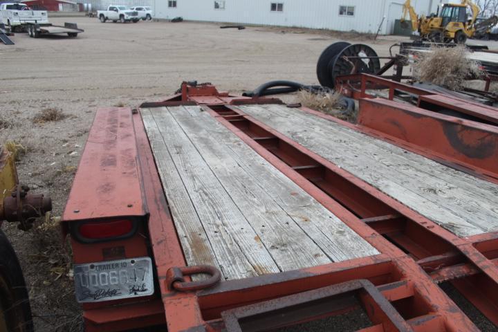 75 In. x 12 Ft. Ditch Witch Equip. Trailer w/ 4 1/2 Ft. Beaver Tail & Ramps