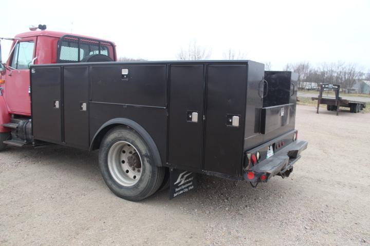 Intl. 4900 Service Truck, 8 Ft.x12 Ft. Stahl Job Box