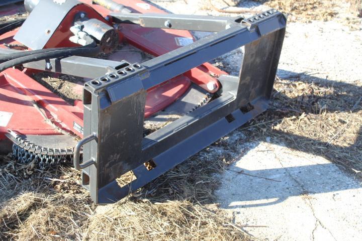 Tebben Skid Loader Front Mt. 5 Ft. Rotary Mower, VG Cond., One Owner