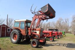 IH 1066 Turbo Tractor w/ Cab, CIH 2255 Loader w/ 8 Ft. Bucket & Grapple