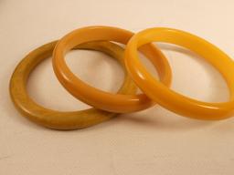 Lot of 3, Bakelite Bangles