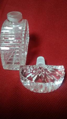 Vintage cut glass Perfume Bottle