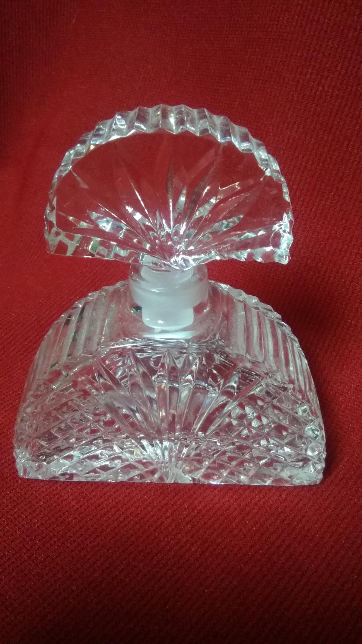 Vintage cut glass Perfume Bottle