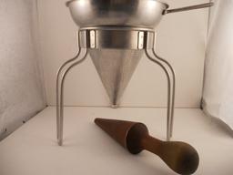 Antique Wear-Ever Aluminum Juice Strainer