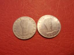 Lot of 2, Italiana, 5 Lire, 1953 and 1954